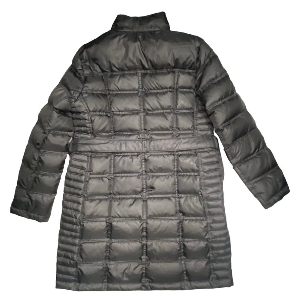 Brooks Brothers Down 346  Belted Puffer Parka Jacket Black L - Picture 9 of 13